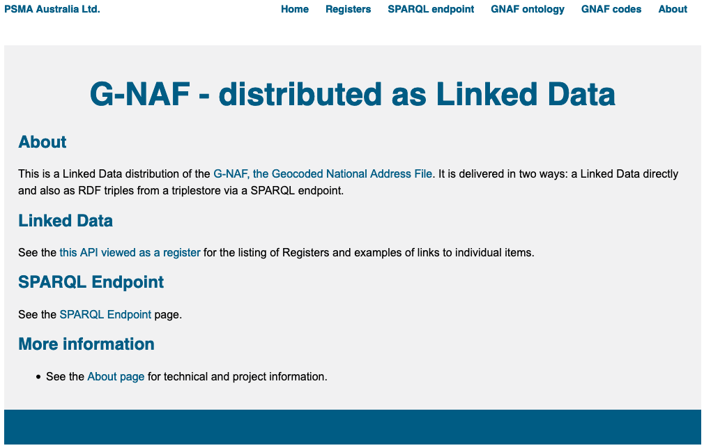 GNAF API screenshot